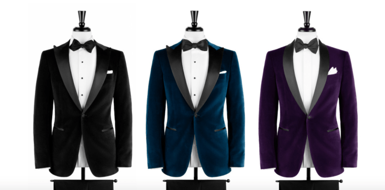 Velvet Dinner Jackets -- Deep Black, Blue and Purple.png